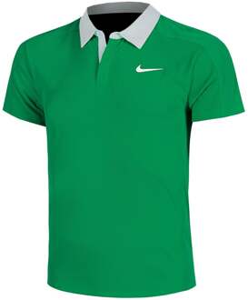 Nike Court Dri-Fit Advantage Slam Polo Heren-Groen,Wit - XXL