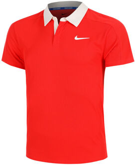 Nike Court Dri-Fit Advantage Slam Polo Heren-Rood,Wit - S,XXL