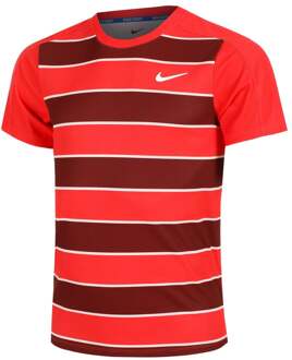 Nike Court Dri-Fit Advantage Slam T-shirt Heren-Rood,Donkerrood - L