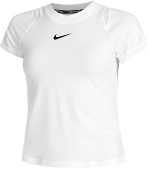 Nike Court Dri-Fit Advantage T-shirt Dames wit - M