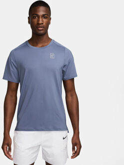 Nike Court Dri-Fit Advantage T-shirt Heren-Blaugrau blauwgrijs - XXL