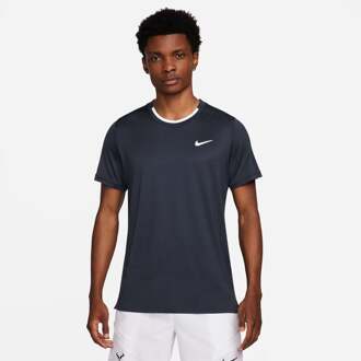 Nike Court Dri-Fit Advantage T-shirt Heren donkerblauw - S