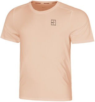 Nike Court Dri-FIT Advantage T-shirt Heren koraal - XXL