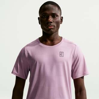 Nike Court Dri-Fit Advantage T-shirt Heren mauve - XS