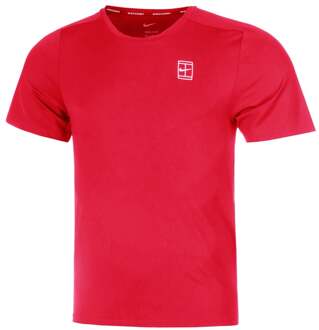 Nike Court Dri-Fit Advantage T-shirt Heren-Rood,Wit - XXL