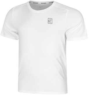 Nike Court Dri-Fit Advantage T-shirt Heren-Wit,Zwart - XL