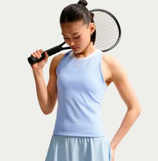 Nike Court Dri-FIT Advantage Tanktop Dames lichtblauw