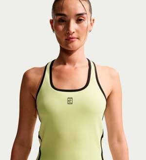 Nike Court Dri-Fit Advantage Tanktop Dames-limoen - S