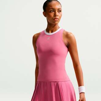 Nike Court Dri-FIT Advantage Tanktop Dames roze - S