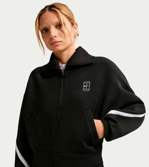 Nike Court Dri-Fit Advantage  Trainingsjack Dames-zwart - S