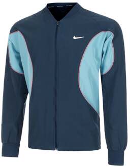 Nike Court Dri-Fit Advantage Trainingsjack Heren-Donkerblauw,Lichtblauw - XXL