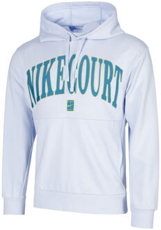 Nike Court Dri-Fit Fleece Heritage Sweater Met Capuchon Heren-Lichtgrijs,Petrolblauw - S,M,L