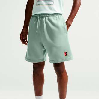 Nike Court Dri-Fit Heritage Fleece Shorts Heren grijsgroen - S,M,L,XL,XXL