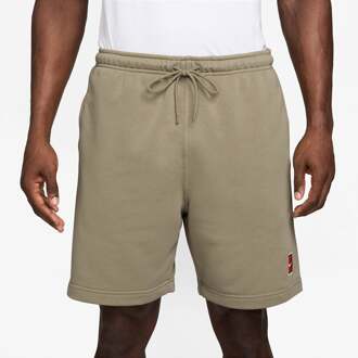 Nike Court Dri-Fit Heritage Fleece Shorts Heren-olijf