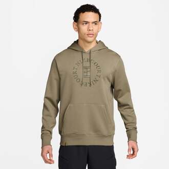 Nike Court Dri-Fit Heritage Sweater met capuchon Heren olijf - S,M,L