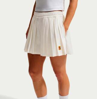 Nike Court Dri-Fit High Rise  Shorts Dames-crème - L