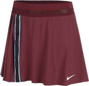 Nike Court Dri-FIT Slam High Rise Rok Dames-Donkerrood - L