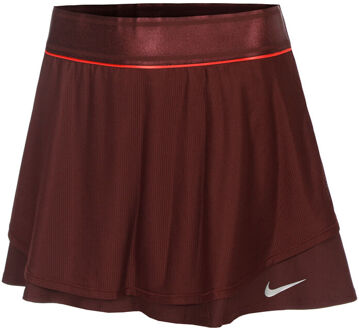 Nike Court Dri-Fit Slam High Rise Rok Dames-Donkerrood - XS,S,XL