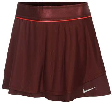 Nike Court Dri-Fit Slam High Rise Rok Dames-Donkerrood - XS,XL
