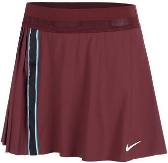 Nike Court Dri-FIT Slam High Rise Rok Dames-Donkerrood