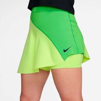 Nike Court Dri-Fit Slam High Rise Rok Dames-groen, limoen - XS