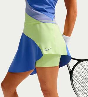 Nike Court Dri-Fit Slam High Rise Rok Dames-limoen, blauw - L