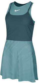 Nike Court Dri-Fit Slam Jurk Dames-Petrolblauw - L