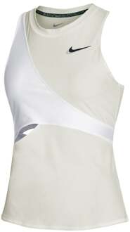 Nike Court Dri-Fit Slam NT PS Tanktop Dames-Crème,Wit - L