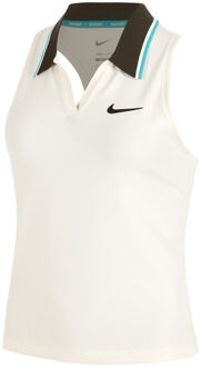 Nike Court Dri-FIT Slam Tanktop Dames-Crème,Bruin - XS
