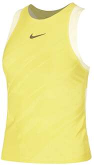 Nike Court Dri-Fit Slam Tanktop Dames-Geel,Limoen - XL