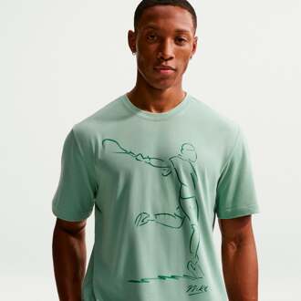 Nike Court Dri-Fit T-shirt Heren grijsgroen - XS,S,M,L,XL,XXL