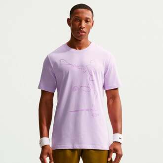 Nike Court Dri-Fit T-shirt Heren mauve - XS,S,M,L,XL,XXL
