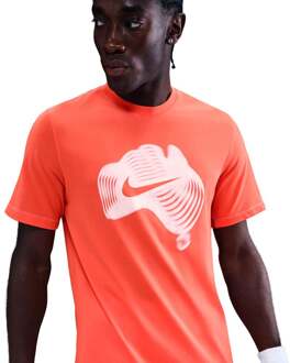Nike Court Dri-Fit T-shirt Heren-oranje - XXL