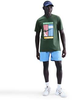 Nike Court Dri-Fit Tee Court T-shirt Heren-donkergroen - S