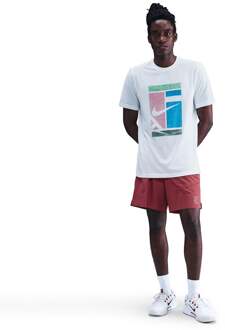 Nike Court Dri-Fit Tee Court T-shirt Heren-wit - S,M