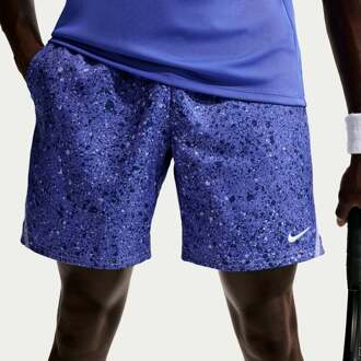 Nike Court Dri-Fit Victory 7in Shorts Heren-blauw, blauw-grijs