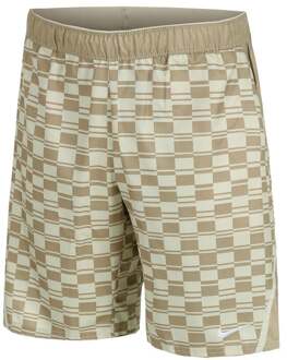 Nike Court Dri-FIT Victory High Rise 9in All Over Print Shorts Heren-Beige,Crème - XS,S