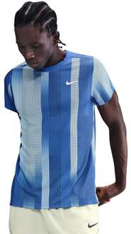Nike Court Dri-Fit Victory Print T-shirt Heren-Blauw,Lichtblauw - M