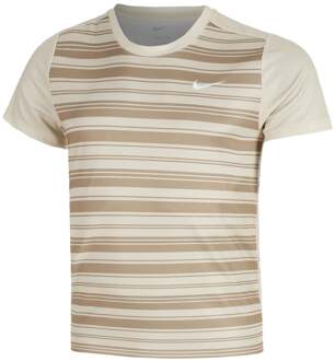 Nike Court Dri-FIT Victory Print T-shirt Heren-Kaki - M