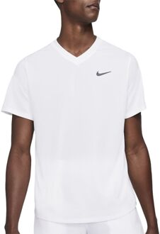 Nike Court Dry Victory Shirt Heren wit - M