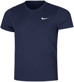 Nike Court Dry Victory T-shirt Heren-Donkerblauw,Wit - M