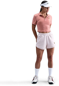 Nike Court Heritage Crop Polo Dames-mauve - S,M,L