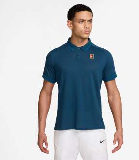 Nike Court Heritage Polo Heren-Blaugrau,Groen - L