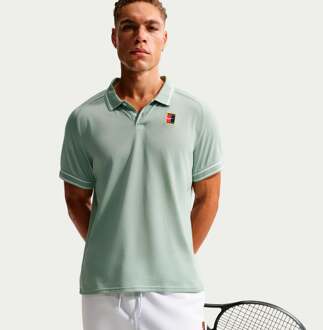 Nike Court Heritage Polo Heren grijsgroen - S,M,L,XL,XXL