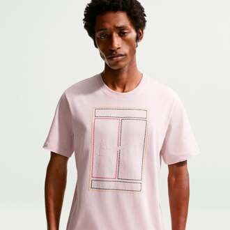 Nike Court Heritage T-shirt Heren oud roze - XS,S,M,L,XL,XXL
