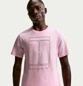 Nike Court Heritage T-shirt Heren-roze - XS,S,M,L,XL,XXL