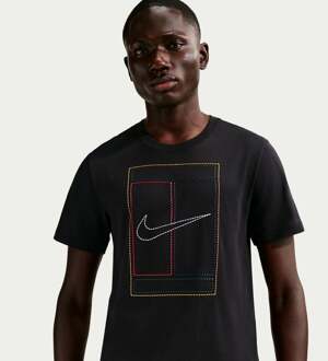 Nike Court Heritage T-shirt Heren-zwart - XXL