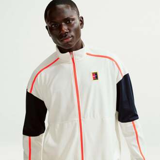 Nike Court Heritage Trainingsjack Heren-crème, oranje - XXL