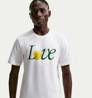 Nike Court Love T-shirt Heren wit - XS