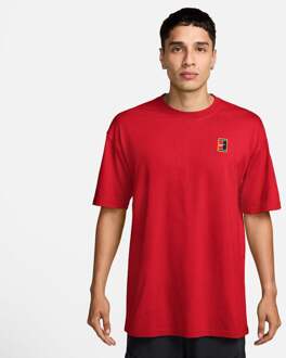 Nike Court M90 Oc T-shirt Heren-Rood